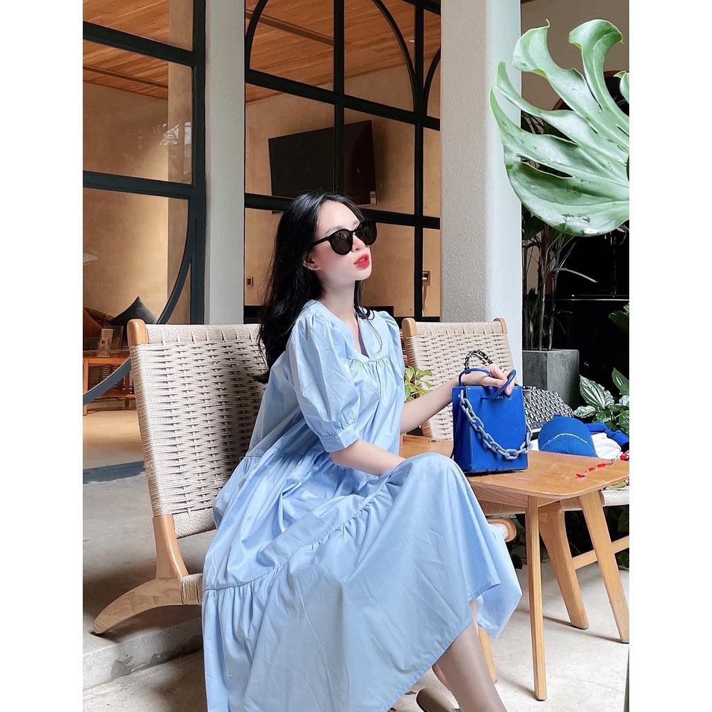 ☘️ VÁY XANH LƠ DÁNG SUÔNG🌷 | BigBuy360 - bigbuy360.vn