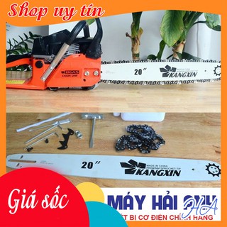 Cưa cây cầm tay cưa xích xăng Bgas BGA5200CS chính hãng, công suất 2KW, động cơ dây đồng bền bỉ. BH 6 tháng