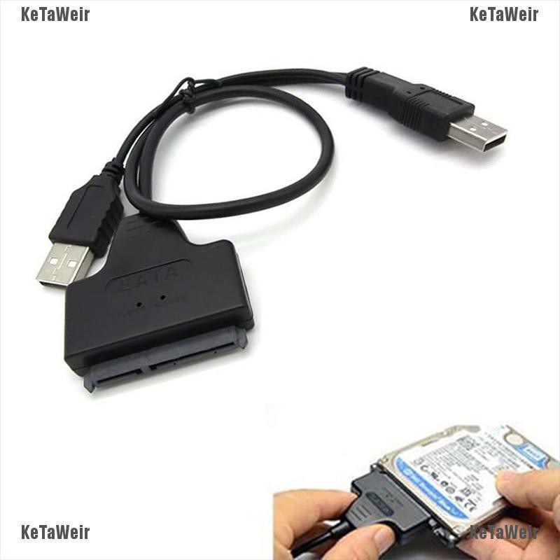 Dây Cáp Chuyển Đổi Dữ Liệu Usb 2.0 Sang Sata Serial Ata Cho Ổ Cứng 2.5 "hdd Ssd Laptop