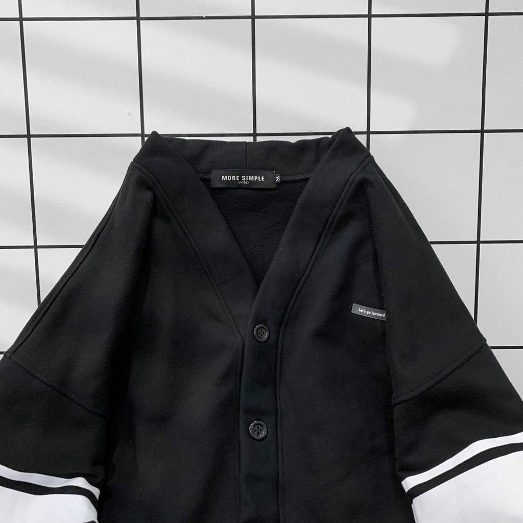 Áo Khoác Cardigan HERI Vải Nỉ Bông Form Rộng Phong Cách Ulzzang Unisex