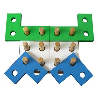 Đồ chơi gỗ Winwintoys 61042 - Xếp hình 12 trụ