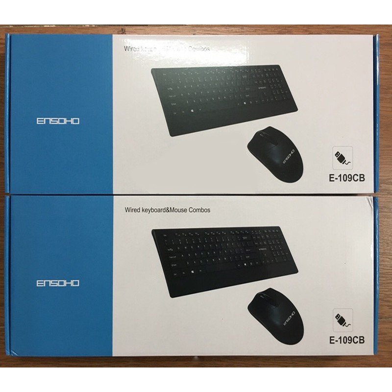 Bộ bàn phím / chuột văn phòng Ensoho E109 màu đen | BigBuy360 - bigbuy360.vn