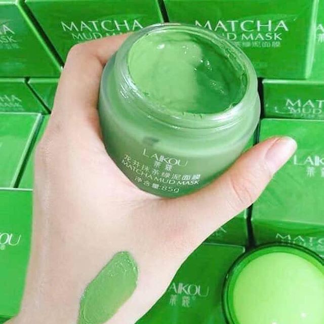 Mặt nạ bùn trà xanh Laikou Matcha Mud nội địa Trung