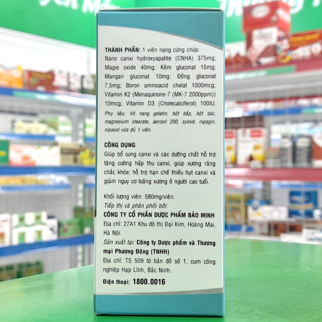 AVISURE HI-CAL -  Canxi nano tự nhiên cho bà bầu, giúp xương chắc khoẻ, hạn chế thiếu hụt canxi (60 viên)