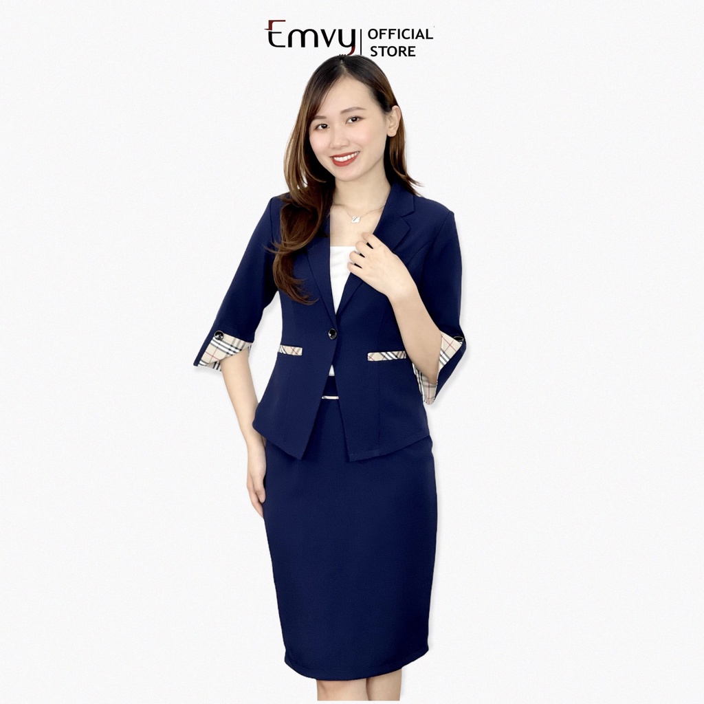 [Mã LT20 giảm 20K đơn 150K] Set vest nữ công sở Áo vest kèm chân váy Emvy S9 | BigBuy360 - bigbuy360.vn