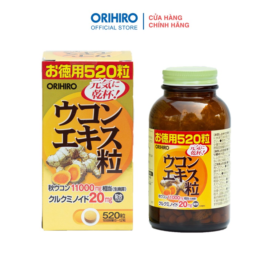 Viên uống tinh bột nghệ mùa thu Orihiro 520 viên