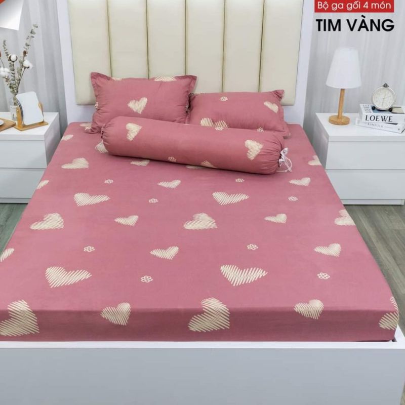 Ga trải giường poly cotton 1m2,1m6,1m8,Drap bọc nệm đẹp,được chọn mẫu