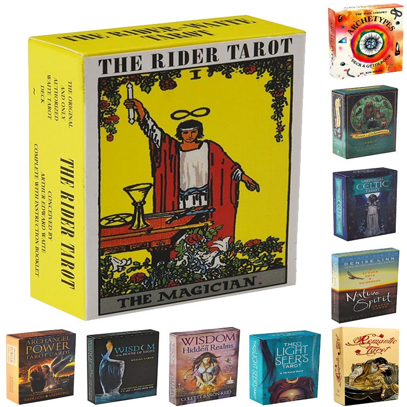 Bộ Thẻ Bài Tarot Hoạ Tiết Phù Thủy Vui Nhộn