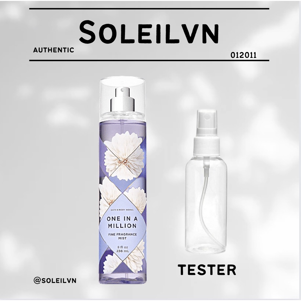 - Xịt Thơm Body Mist Bath & Body Works - One In A Million (30ml-50ml-100ml)