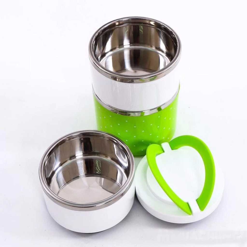 Hộp cơm giữ nhiệt 3 tầng ruột Inox tiện lợi Ms-65