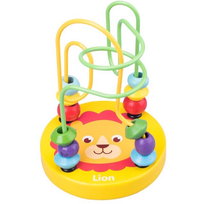 Đồ chơi luồn hạt mini gỗ cho bé luyện khéo tay