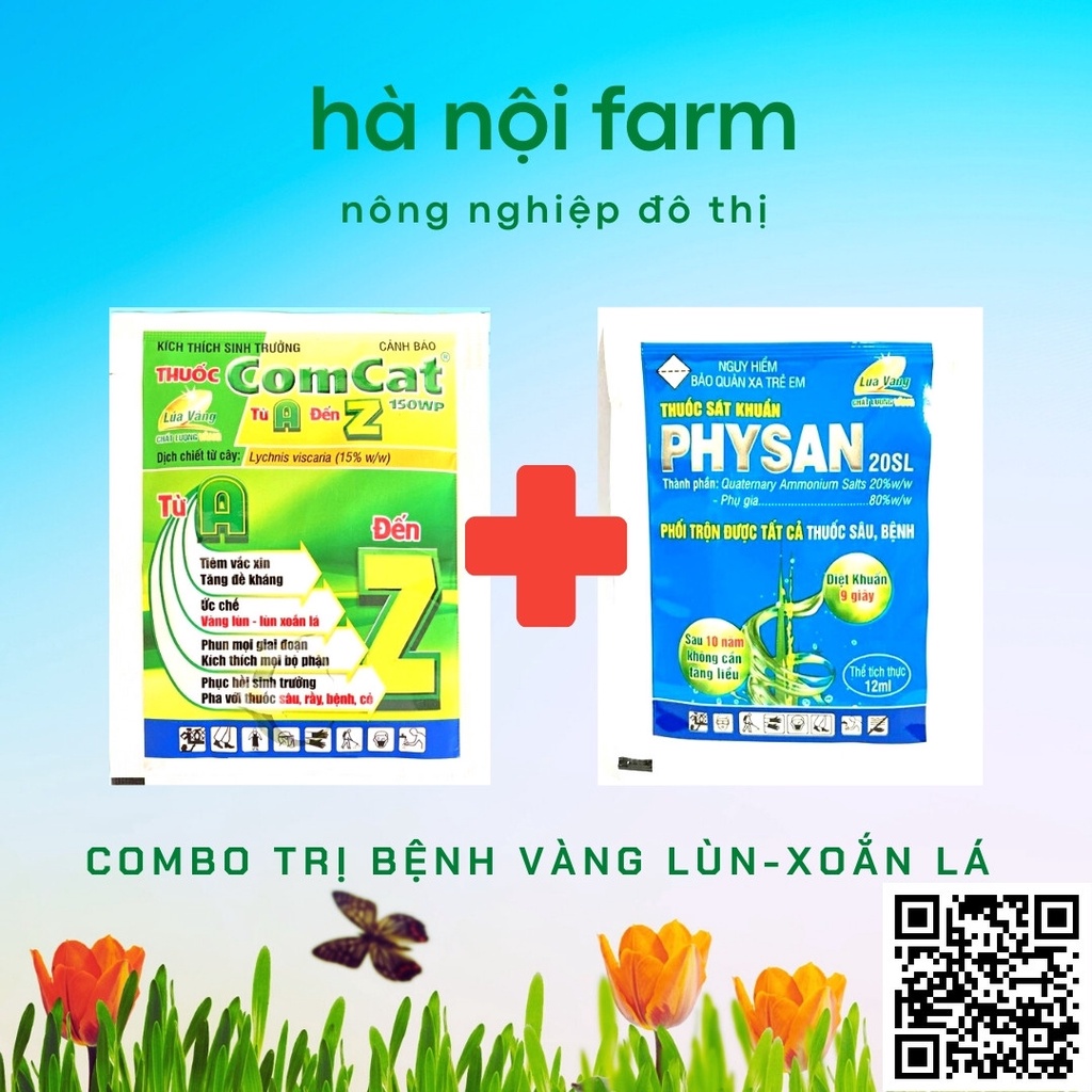 Thuốc kích cây ra rễ, trị bệnh vàng lùn, lùn xoắn lá Comcat AZ + Physan 20sl