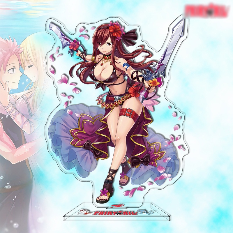 (nhiều mẫu) Mô hình Fairy tail Hội pháp sư anime chibi standee mica acrylic trưng bày