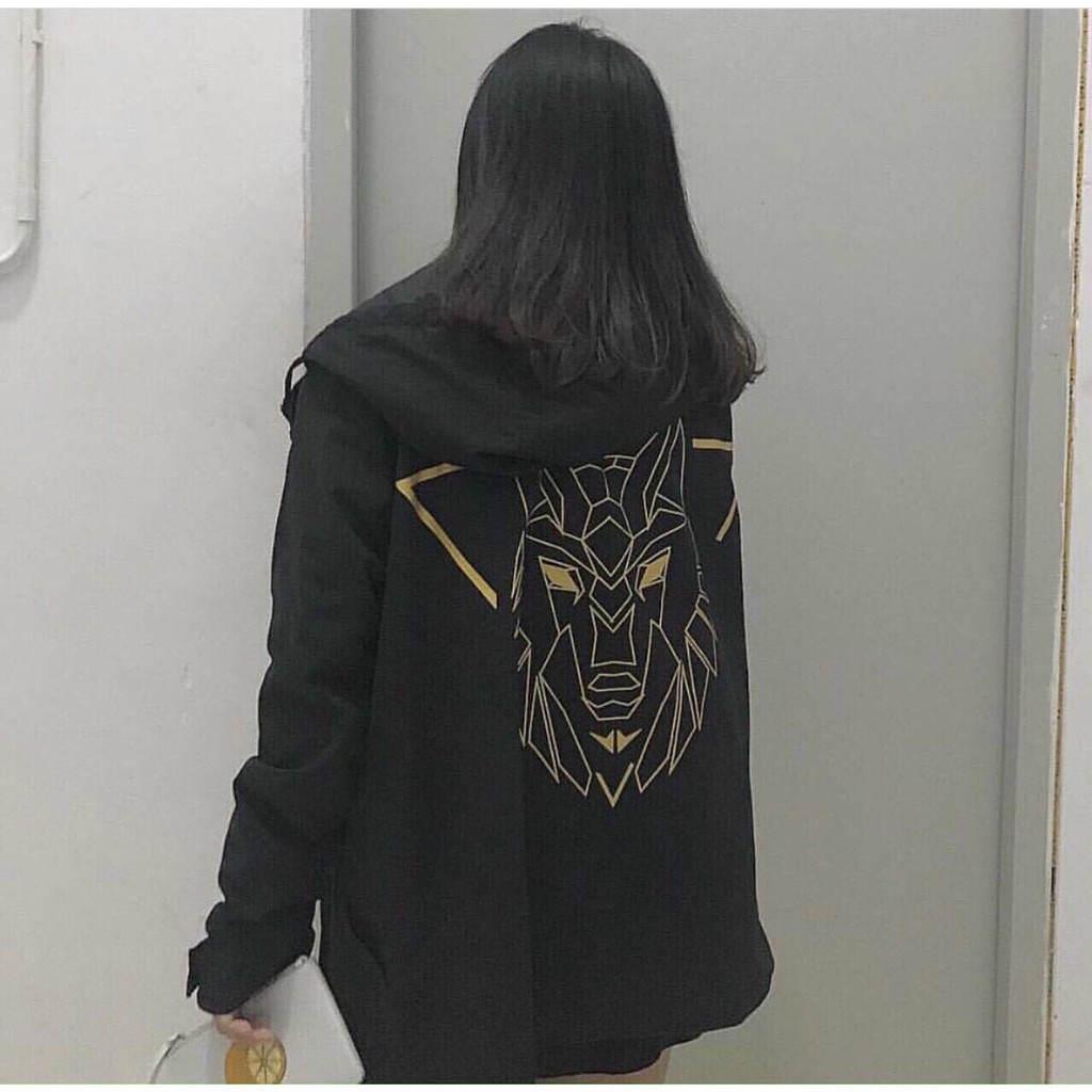 Áo Khoác Dù Jacket 2 Lớp  Unisex Form Rộng Nam Nữ Khóa Kéo Có Nón LION (Kèm ảnh thật Shop tự chụp) | BigBuy360 - bigbuy360.vn