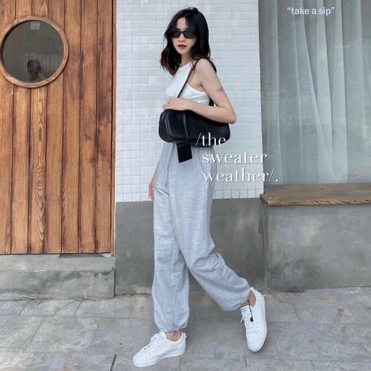 Quần boom ống rút dây chất da cá tàu form to, hàng đẹp
