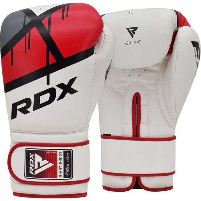 Găng Tay Boxing RDX F7 Ego Training - White/Red