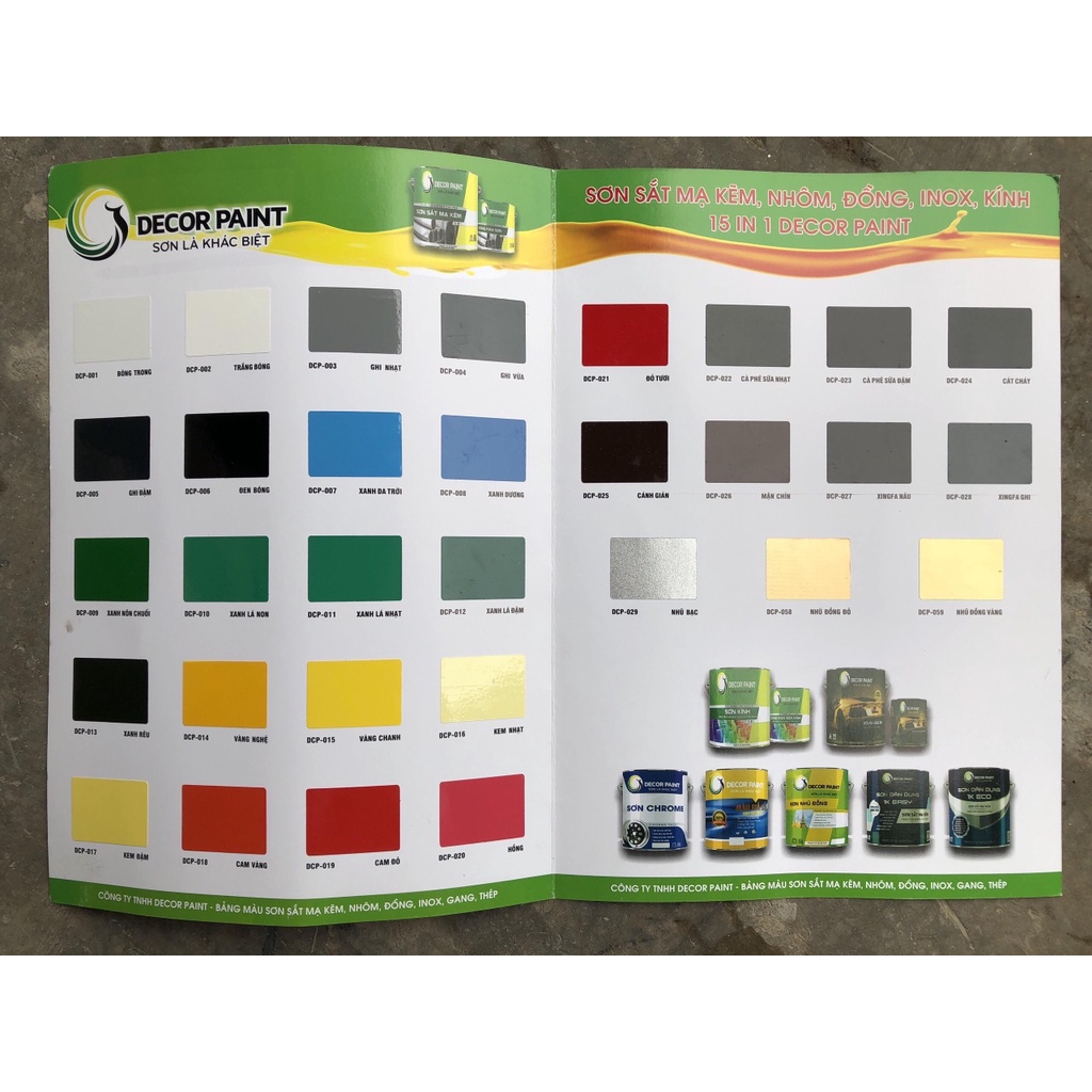 Sơn kính màu chống trầy xước Decor Paint siêu bám dính