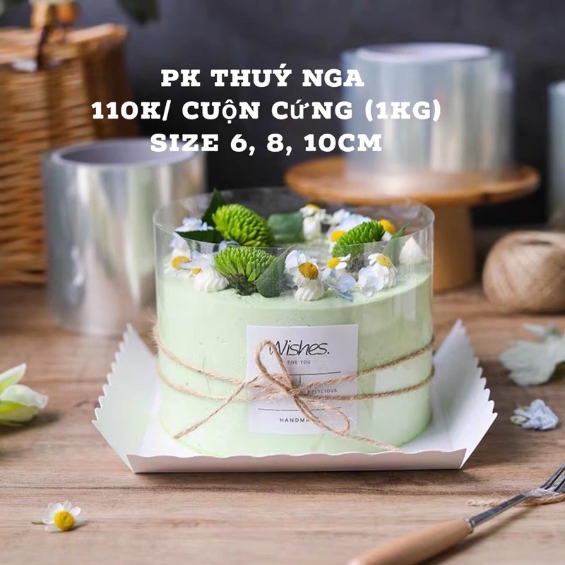 mica quấn thành bánh trong suốt