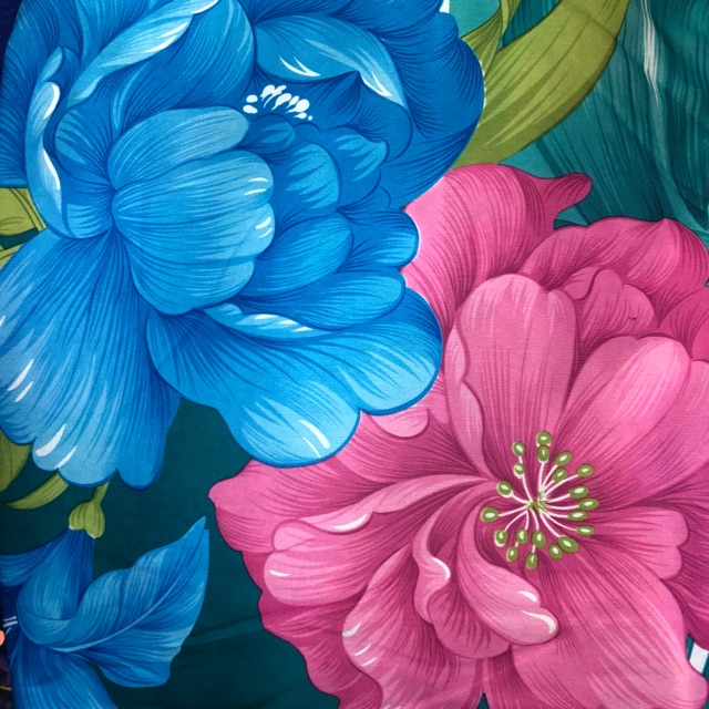 Vải thun hoa nổi 3D may màn may drap giường