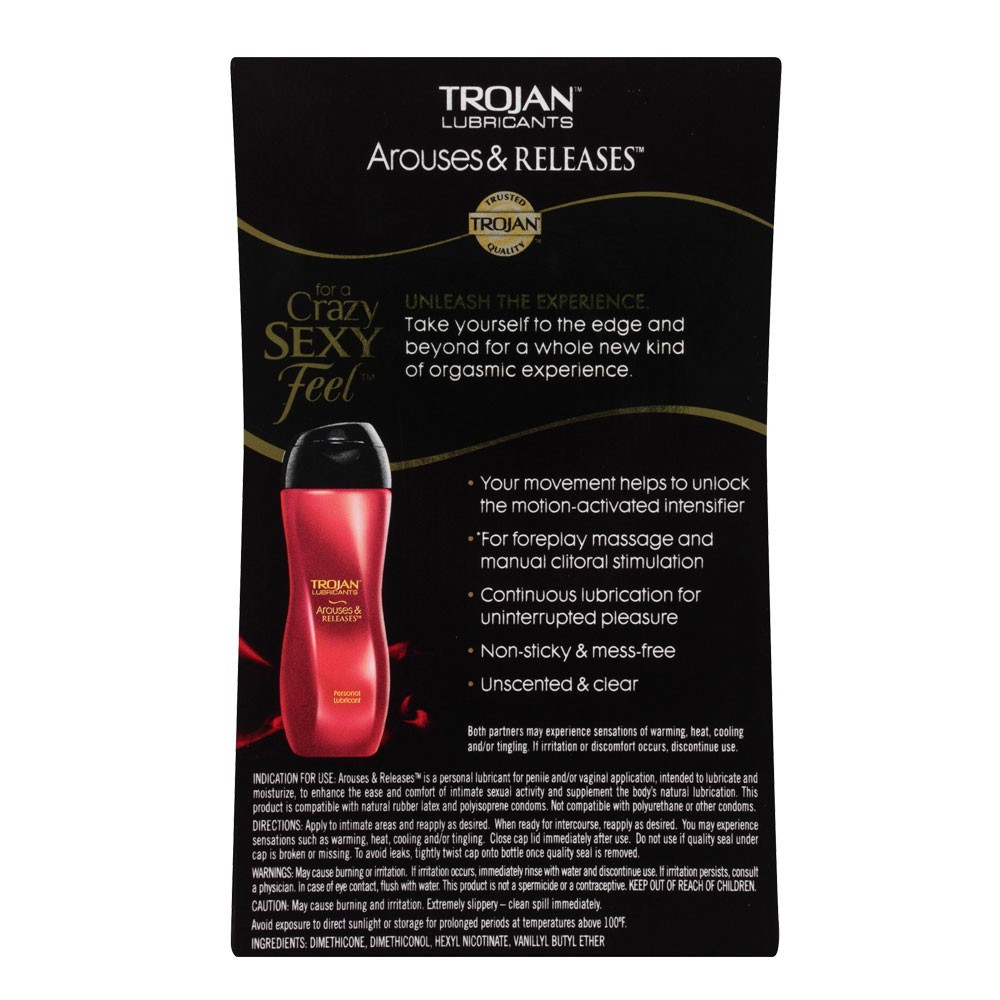 Gel bôi trơn Trojan Arouses And Releases tăng khoái cảm chai 88.7ml