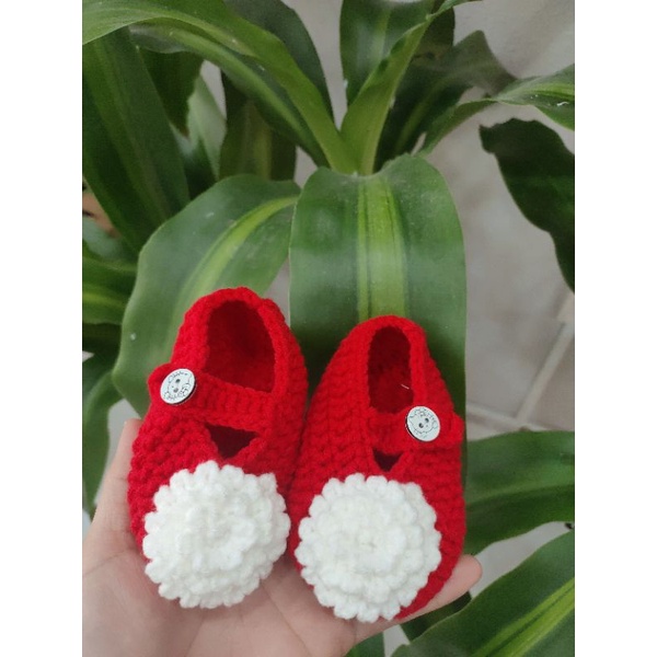 Giày len cho bé không dán đế