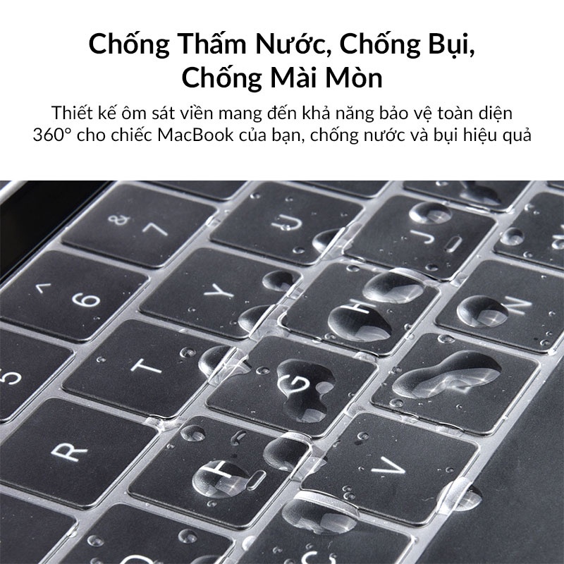 Miếng Lót Phủ Bàn Phím MacBook Pro 14 inch, 16 inch WIWU Mỏng 0.13mm, Nhựa TPU Mềm, Ôm Sát Phím, Chống Bụi, Chống Nước