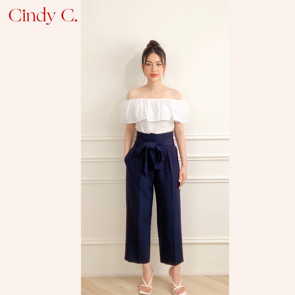 Quần Cạp Cao Hack Dáng Emma CINDY C Chất Liệu Tuytsi Thiết Kế Phong Cách Công Sở 532