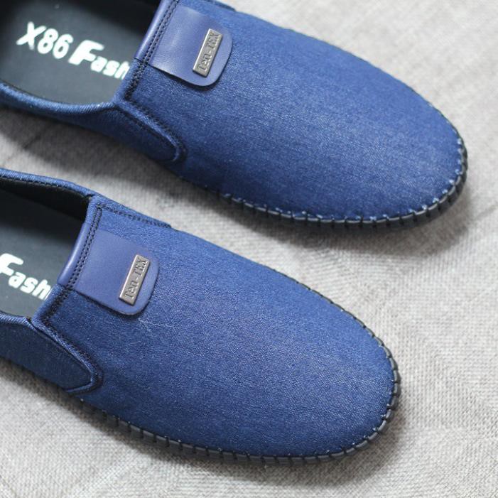 Giày lười nam vải jean đế khâu chăc chắn ( bảo hành 6 tháng) MTSPORT-MT44 | BigBuy360 - bigbuy360.vn