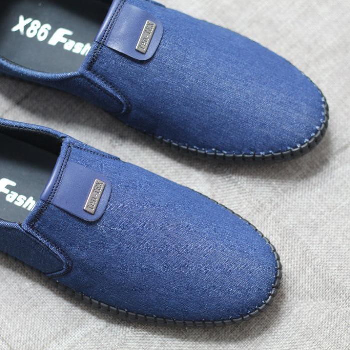 Giày lười nam vải jean đế khâu chăc chắn ( bảo hành 6 tháng) MTSPORT-MT44 | BigBuy360 - bigbuy360.vn