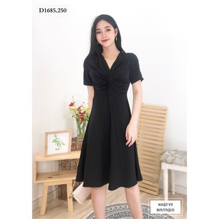 Đầm đi tiệc xoắn eo - d1685