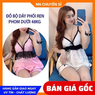 ĐỒ BỘ PHI BÓNG PHỐI REN SEXY DBPBQD408 🔅ẢNH THẬT🔅 ĐỒ BỘ NỮ 🔅 ĐỒ BỘ NGỦ SEXY 🔅 BỘ PHI BÓNG QUẦN ĐÙI