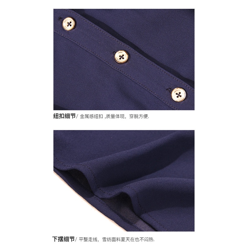 Áo Sơ Mi Chiffon Ngắn Tay Thời Trang Mùa Hè Dành Cho Nữ