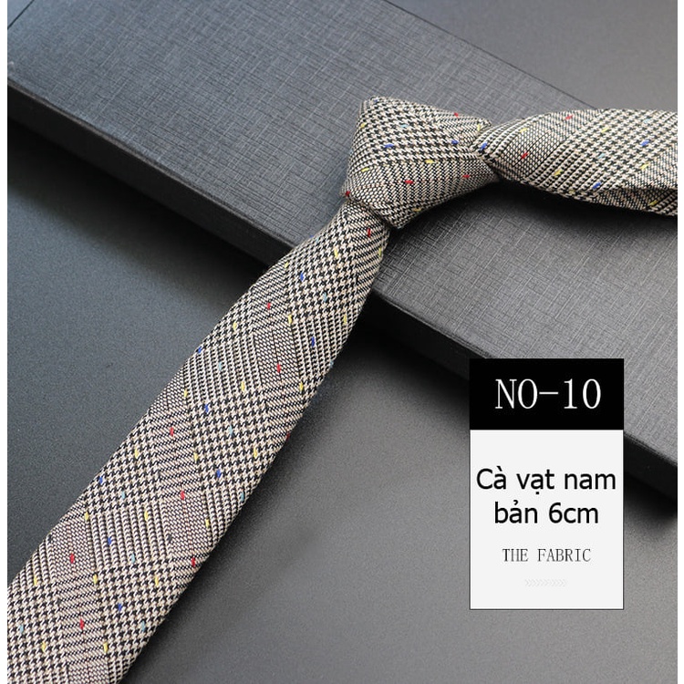 Cà vạt nam, cà vạt kẻ caro bản 6 và 7cm nhiều họa tiết đẹp