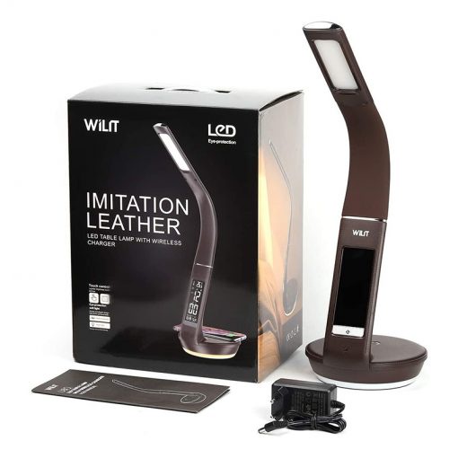 Đèn bàn chống cận Wilit U8Q có báo thức - sạc không dây thích hợp cho các thiết bị di động