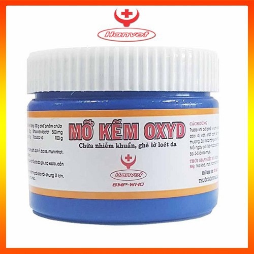 Chữa chó mèo Nhiễm Khuẩn Ghẻ Lở Loét Da Mỡ Kẽm Oxyd 100g