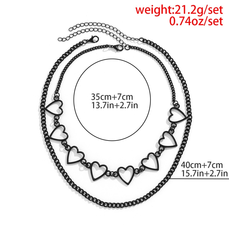 Vòng Cổ Choker Mặt Trái Tim Rỗng Phong Cách Gothic Punk YOUYO
