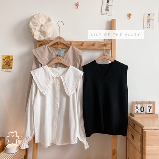 Set váy dạ gile trắng