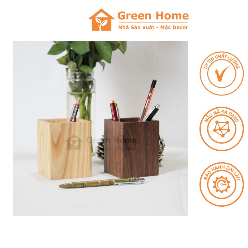 Hộp đựng bút bằng gỗ Walnut và Ash cao cấp thiết kế đơn giản đảng cấp phong cách Châu Âu, sang trọng hiện đại.