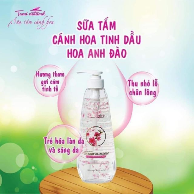 Sữa tắm cánh hoa tami natural