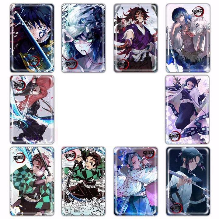 Set 10 ảnh dán sticker Kimetsu no Yaiba Thanh Gươm Diệt Quỷ album sticker ảnh dán anime idol dễ thương