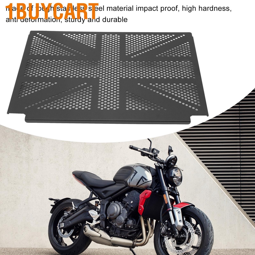 1buycart Radiator Grille Guard Cover Stainless Steel Motorcycle Protector for Trident 660