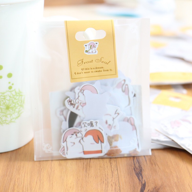 Bộ 40 sticker thỏ dễ thương (SB02)
