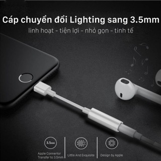 [Mã ELFLASH3 hoàn 10K xu đơn 20K] Cáp chuyển Lightning sang cổng 3.5mm