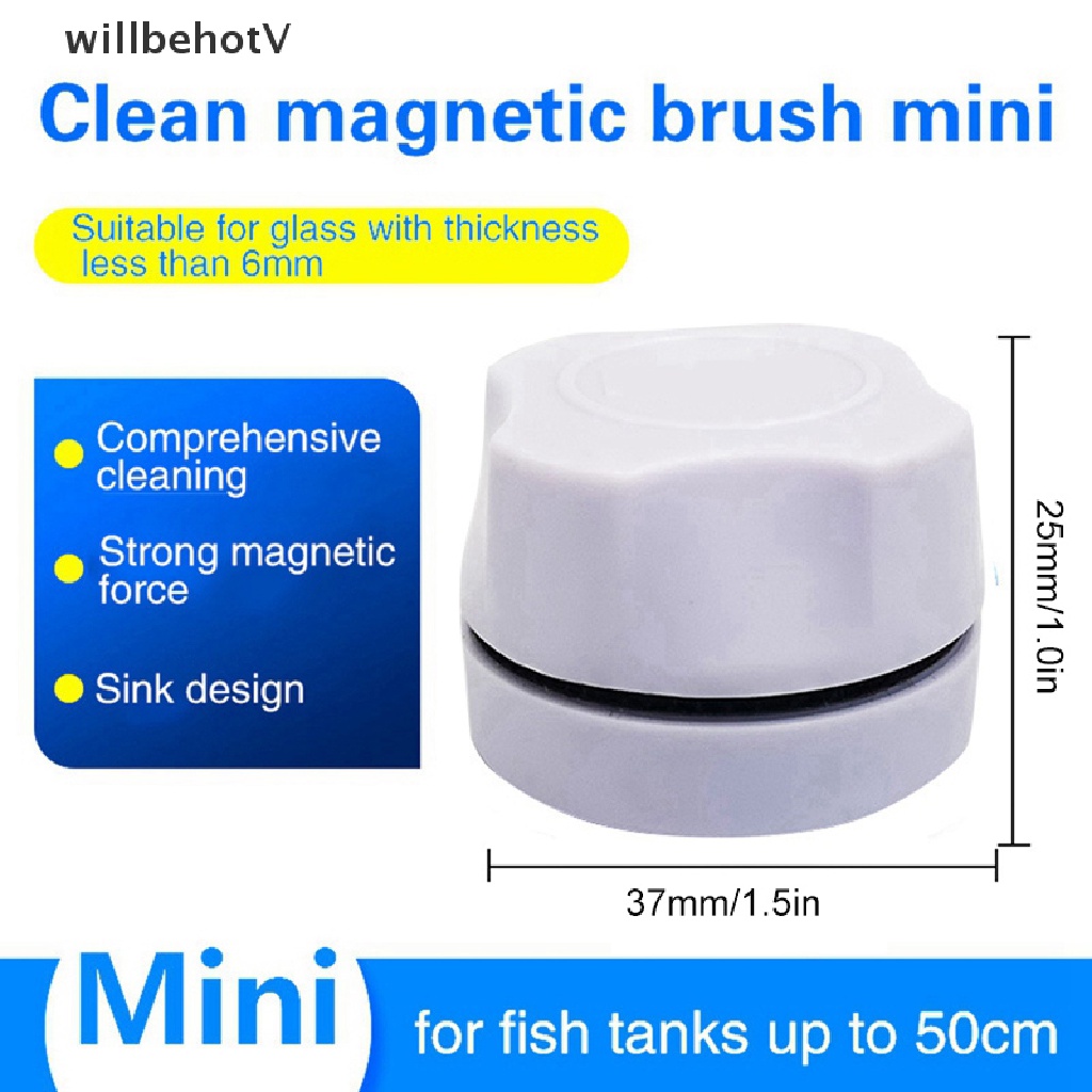 Chổi Vệ Sinh Kính Bể Cá Từ Tính Mini Tiện Dụng