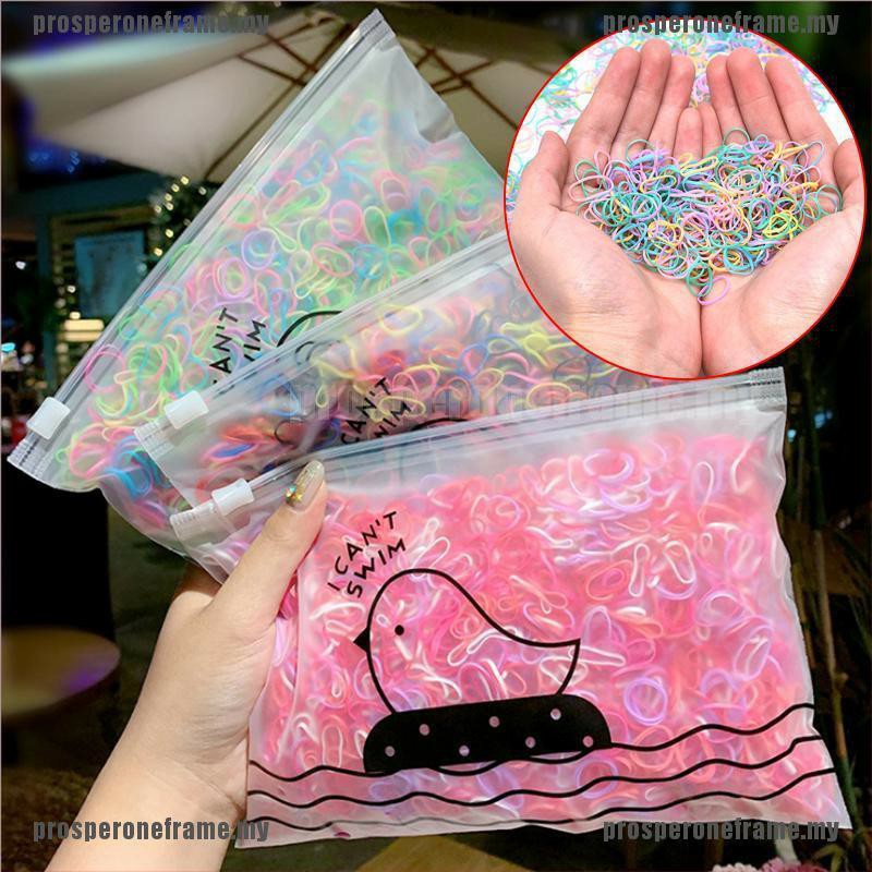 Set 1000/100 Thun Buộc Tóc Siêu Hot Tặng Kèm Túi Zip
