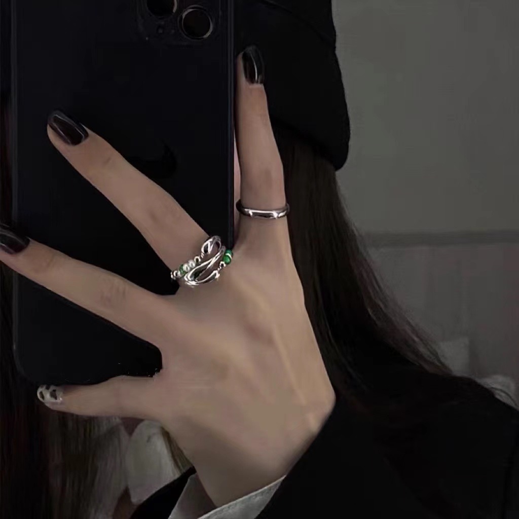 Nhẫn nhiều lớp đính ngọc trai sang trọng 19a1461