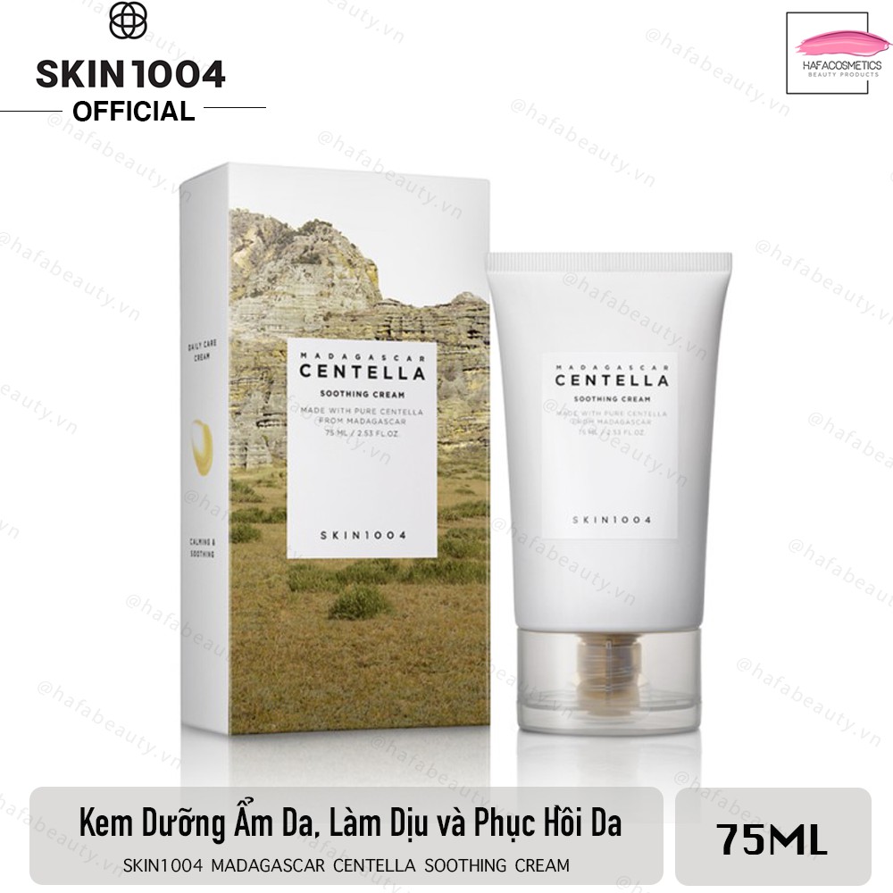 Kem Dưỡng Làm Dịu, Phục Hồi Da Chiết Xuất Rau Má Skin1004 Madagascar Centella Soothing Cream 75ml