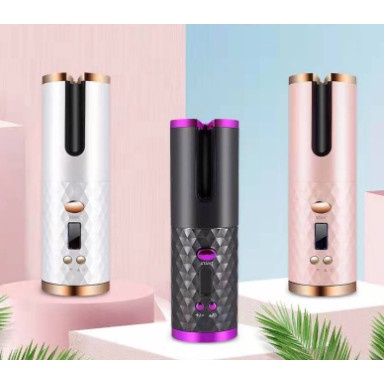 Máy làm xoăn tóc tự nhiên không dây, uốn tóc tự xoan, kiểu dáng hiện đại, sạc USB