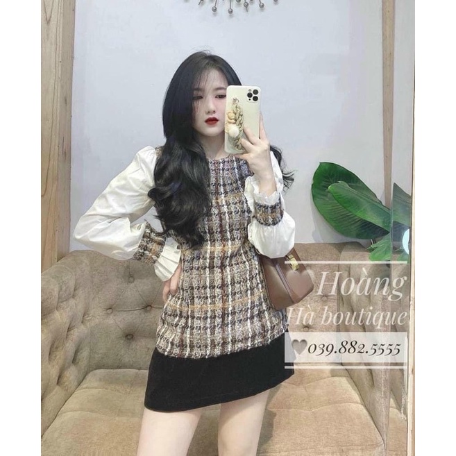 ÁO DẠ PHỐI TAY SƠ MI