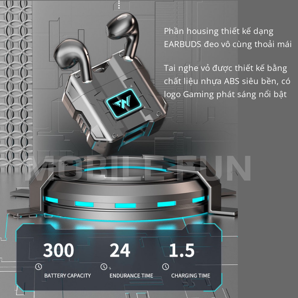 Tai nghe bluetooth M2 Gaming, Tai nghe nhét tai k79 hai chế độ, tai nghe không dây chơi game độ trễ thấp